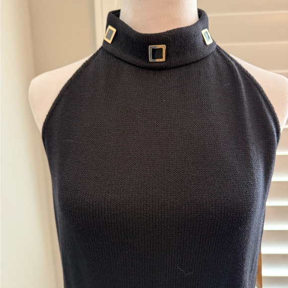 NWT St. John Collection by Marie Grey Black size 12 Cocktail Dress - Picture 3 of 16